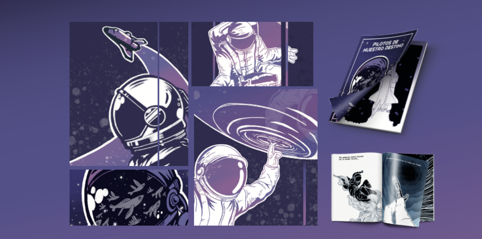 astronauta purple